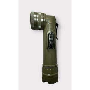 Fulton Flashlight MX991/U Right Angle Flashlight Green Vintage Military